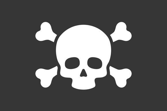 Череп с костями