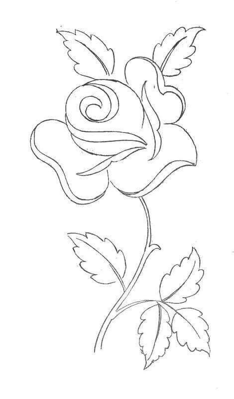 Трафарет для вышивки цветы