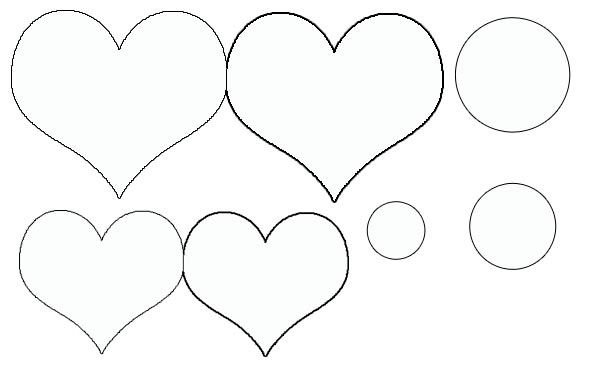 Сердечко трафарет для вырезания