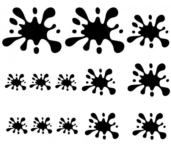 Наклейка Клякса на автомобиль