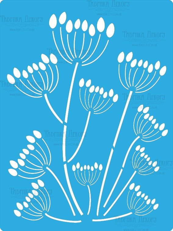 Трафарет укроп