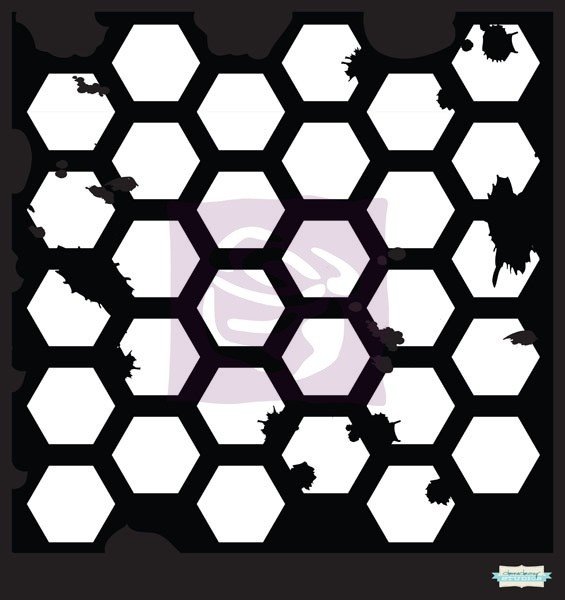 Гексагон трафарет