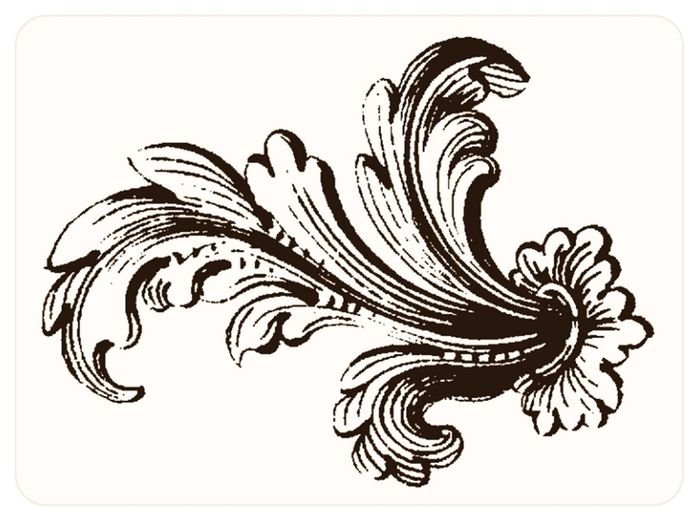 Узоры рококо Акант