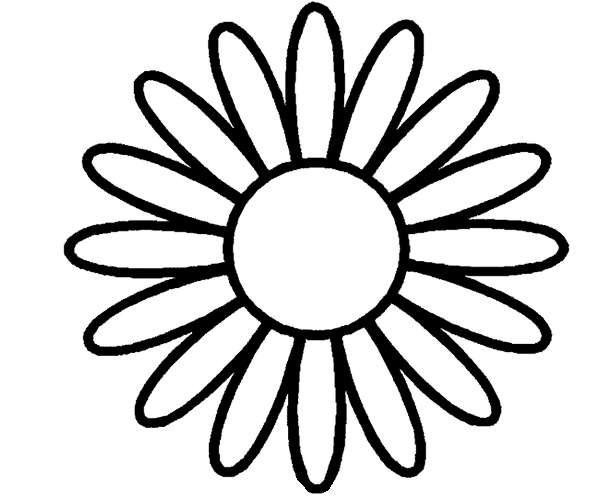 Ромашка трафарет