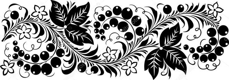 Хохломская роспись смородина