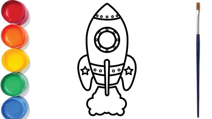 Ракета трафарет