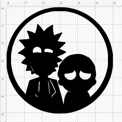 Рик и Морти винил на машину