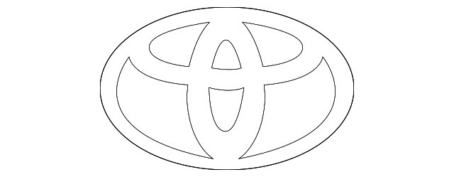 Эмблема Тойота трафарет