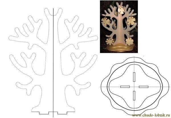 Дерево из картона