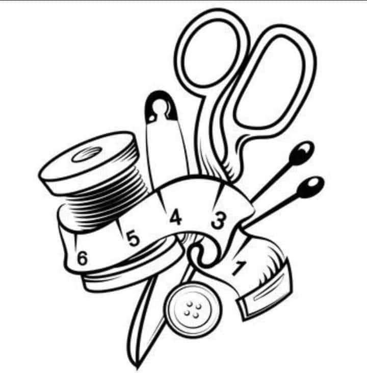 Набросок Швейные принадлежности