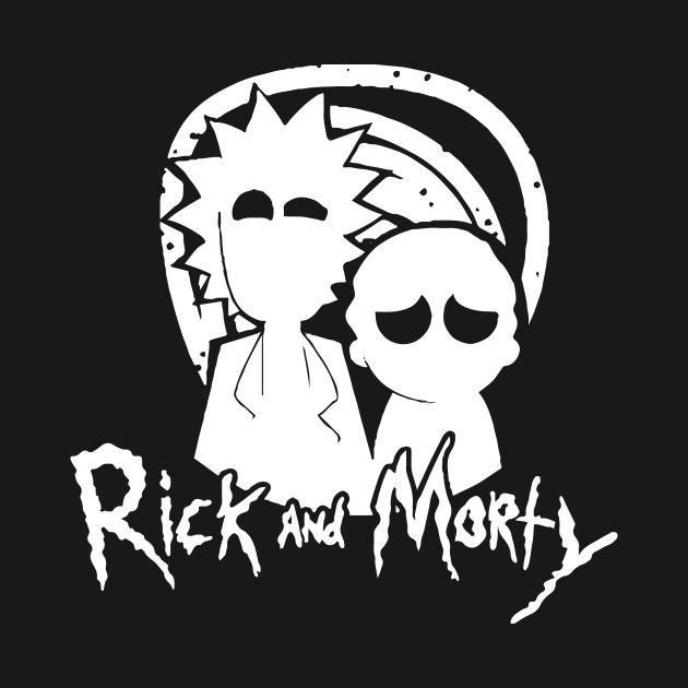 Рик и Морти силуэт