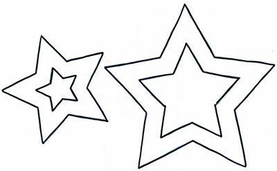 Трафарет звезды для вышивки