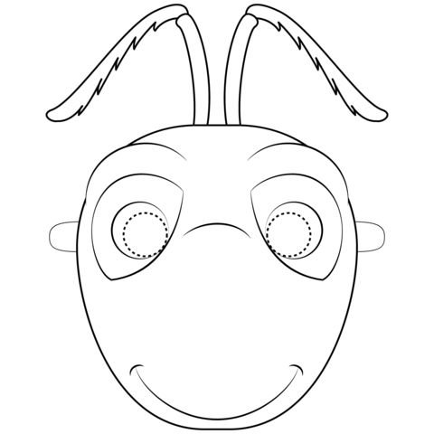 Муравей маска для детей