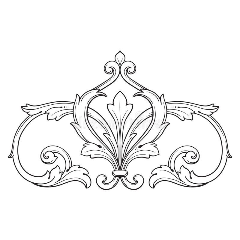 Орнамент в стиле Барокко лёгкий