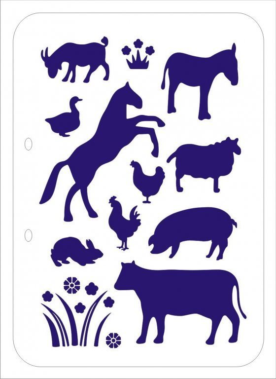 Фигурки животных для вырезания