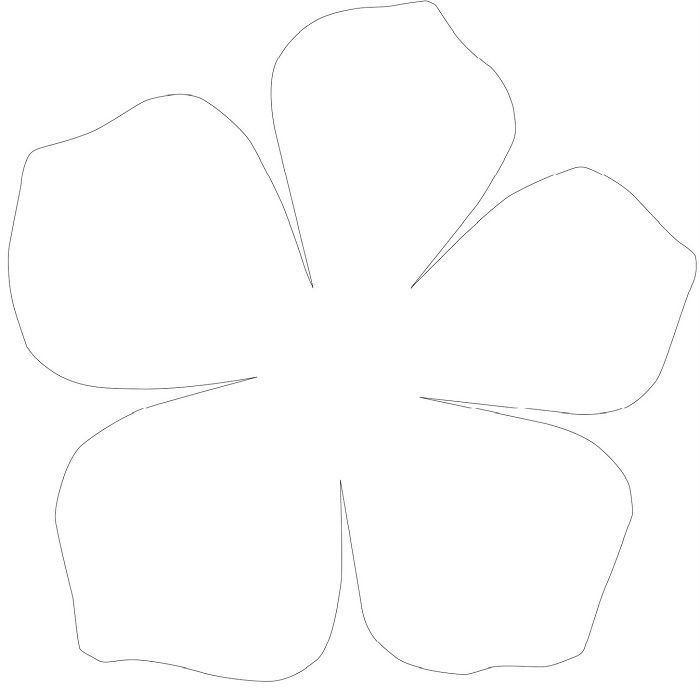 Цветы трафарет для вырезания