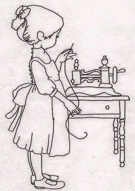 Ателье закройщица раскраска для детей