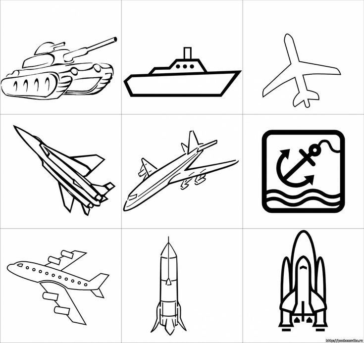 Раскраска «Военная техника»
