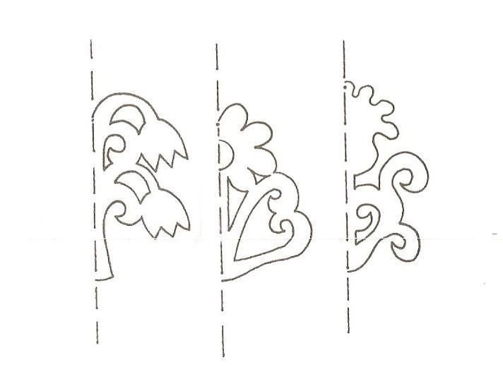 Симметричные трафареты для вырезания