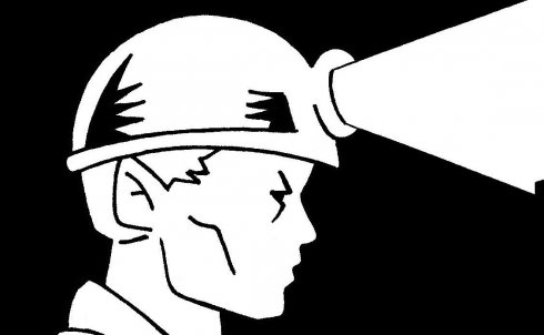 Шахтер силуэт