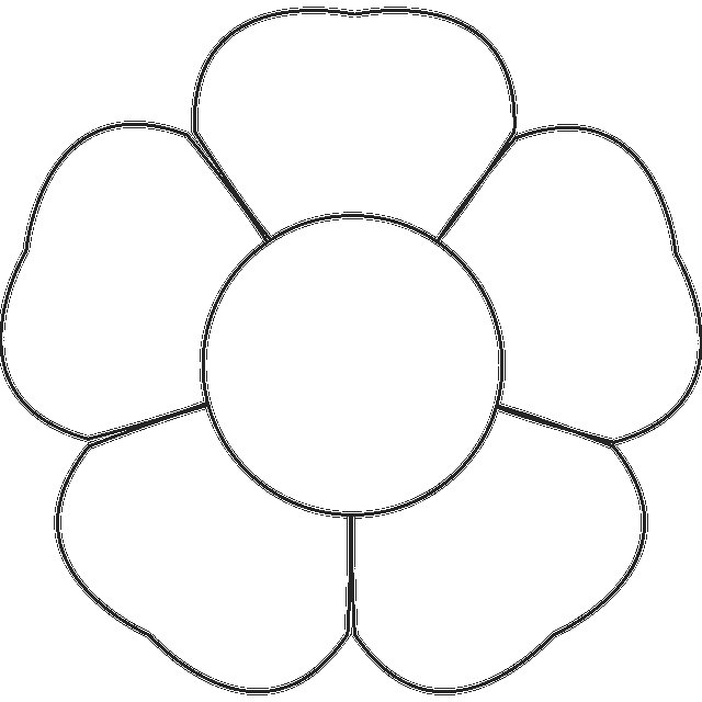 Трафарет "цветы"