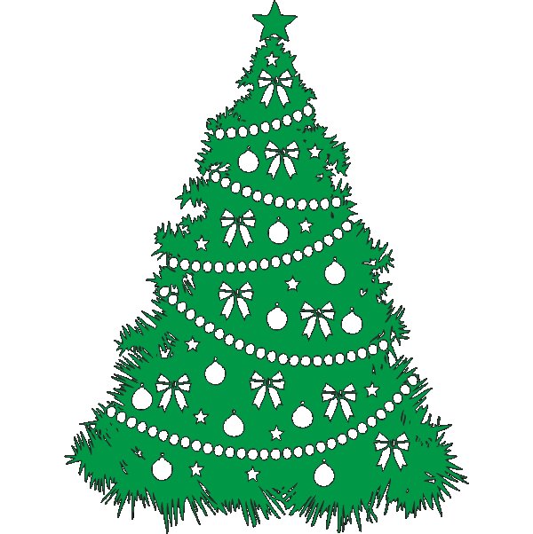 Трафарет "елка"