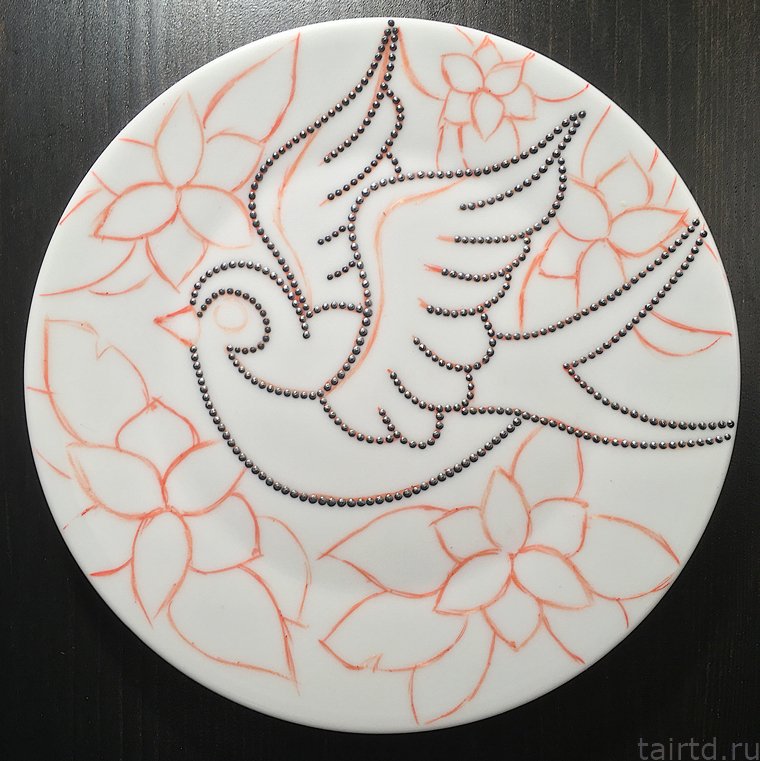 Трафарет тарелки