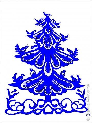 Трафарет "зимний узор"