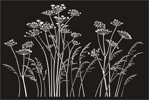 Вышивка зонтичных растений