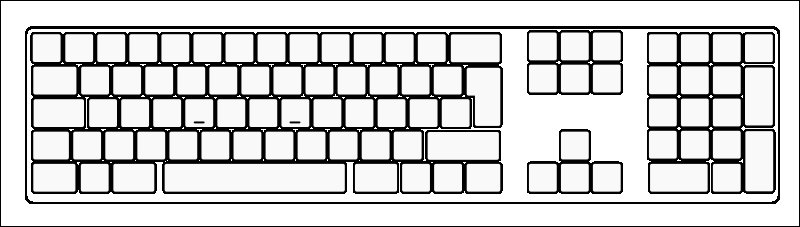 Трафарет клавиатуры