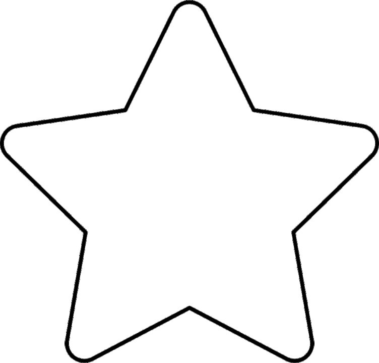 Трафарет для вырезания звезд