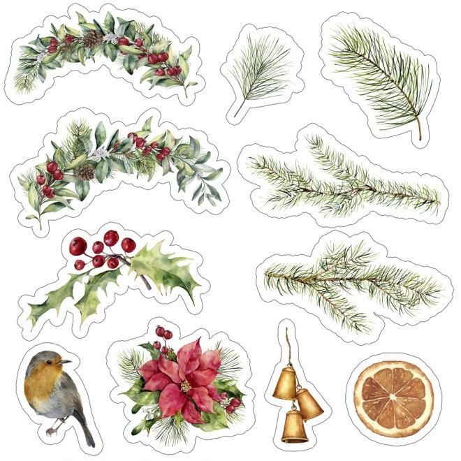 Новогодние высечки для скрапбукинга