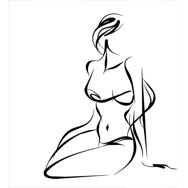 Силуэт женской фигуры