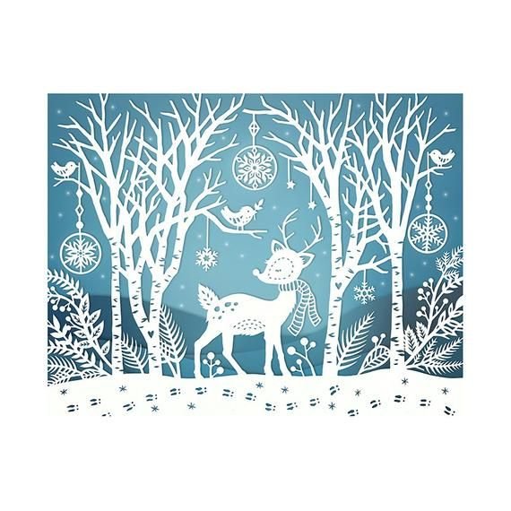 Вытынанки зимние