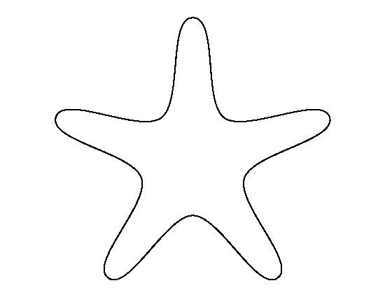 Морская звезда для вырезания