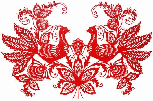 Орнамент птицы