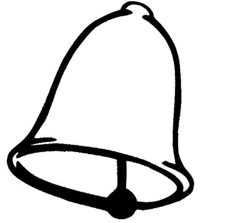 Колокол трафарет