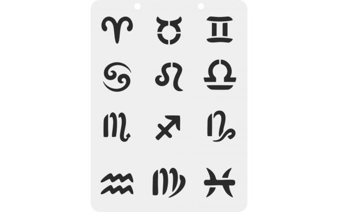 Трафареты знаков зодиака