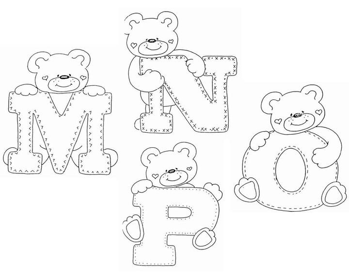 Раскраска "алфавит английский"