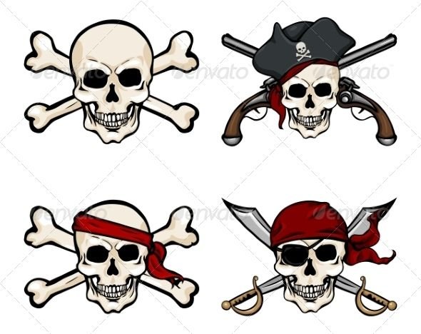 Череп на перацкой шляпи