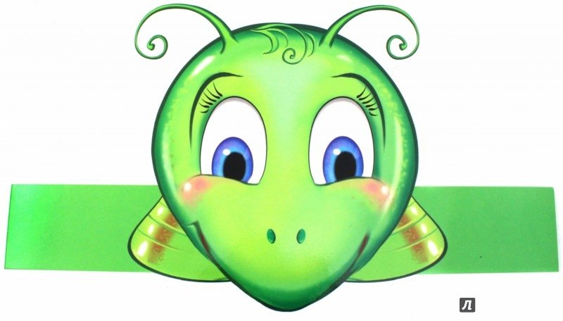 Маска-ободок кузнечик