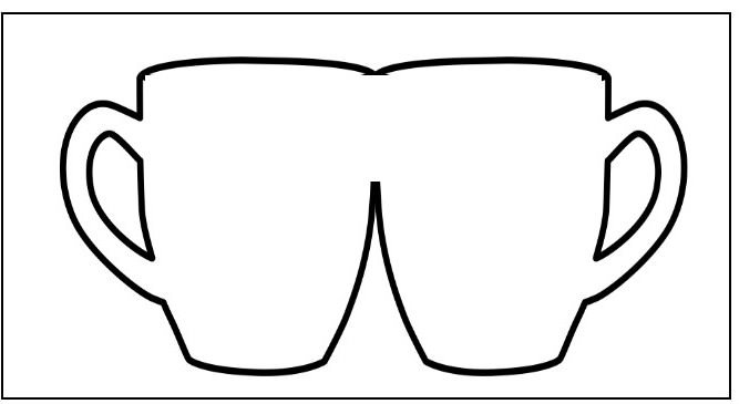 Трафарет "чашка"