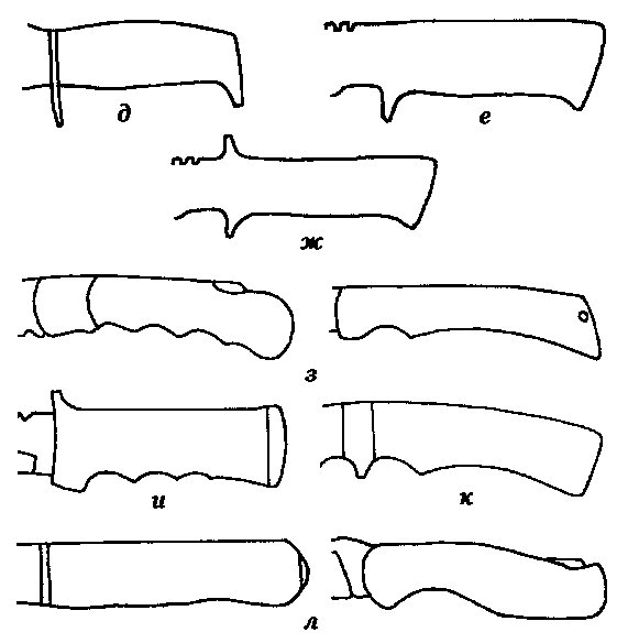 Рукоятки для ножей из дерева эскизы и чертежи
