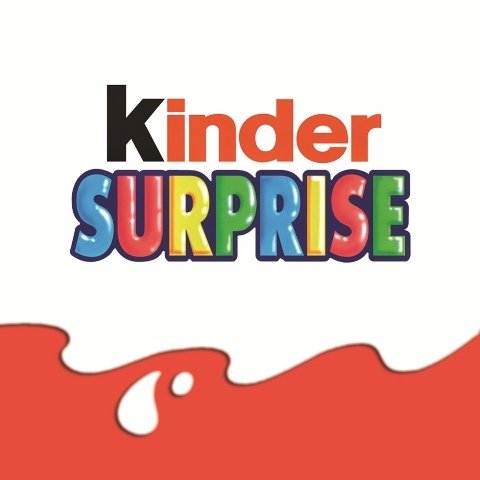 Надпись Киндер сюрпрайз