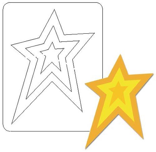 Форма звезды для вырезания