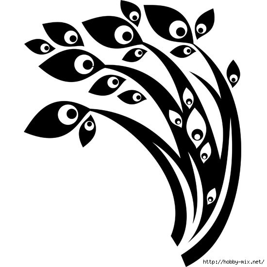 Трафарет Флора