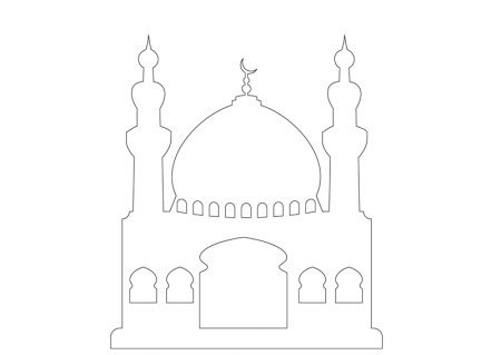 Мечеть силуэт