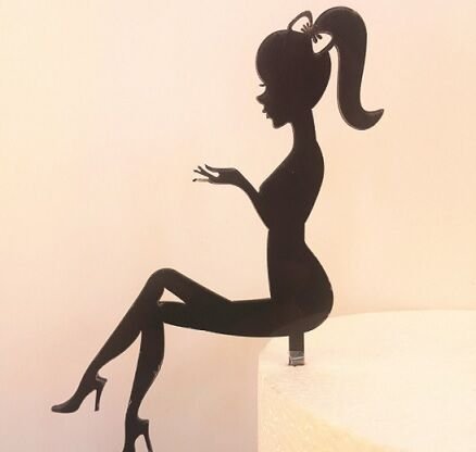 Торт с девушкой Топпер