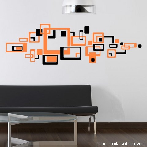 Геометрические фигуры на стене