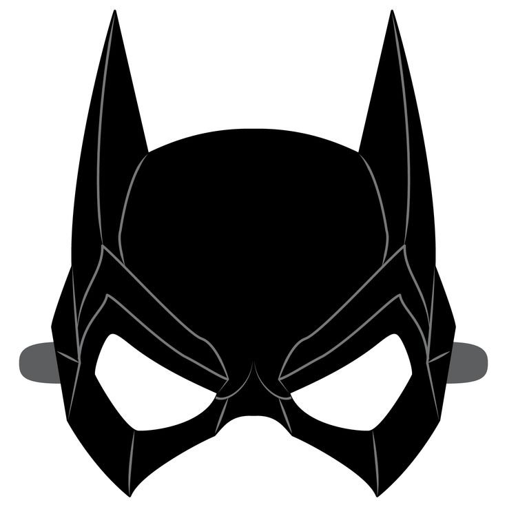 Маска Бэтмена печать